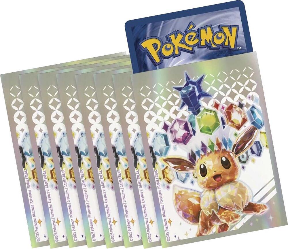 Pokemon TCG: Prismatic Evolutions Elite Trainer Box Card Sleeves - Eevee (65 Pack) - Pokemon International Card Sleeves