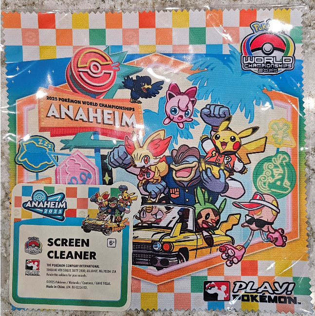 2025 Pokemon World's Competitors Kit Exclusive - Screen Cleaner