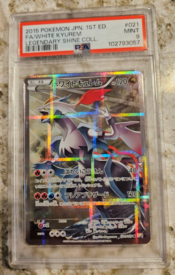 White Kyurem Full Art #021 - Legendary Shine Collection (JPN) - PSA 9