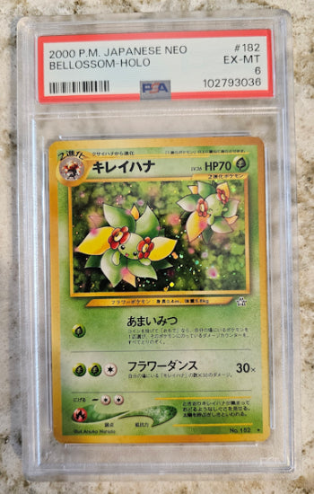 Bellossom Holo #182 - NEO (JPN) - PSA 6