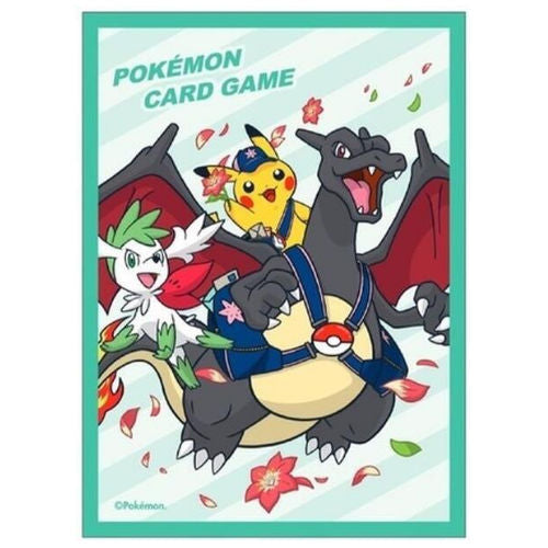 Pokemon TCG: Pokemon Center Japan Exclusive Card Sleeves - Shaymin & Charizard & Pikachu, Special Delivery (64-Pack)