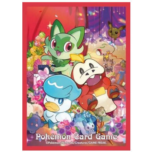 Pokemon TCG: Pokemon Center Japan Exclusive Card Sleeves - Gift of Sprigatito, Fuecoco, & Quaxly (64-Pack)