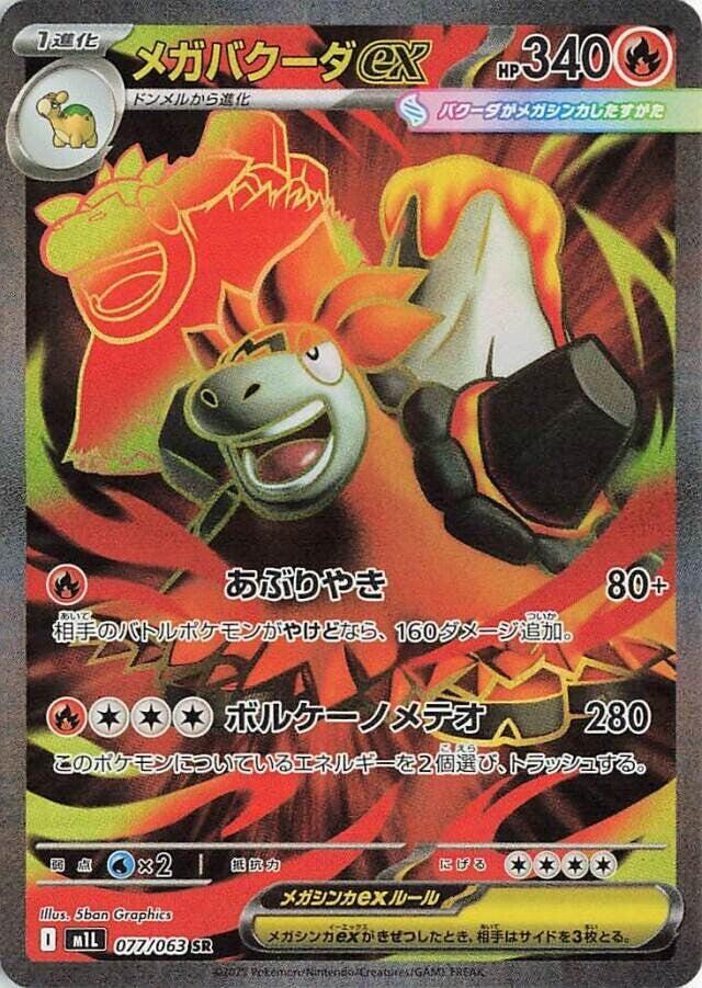 Mega Camerupt ex - 077/063 - m1L: Mega Brave (m1L) SR