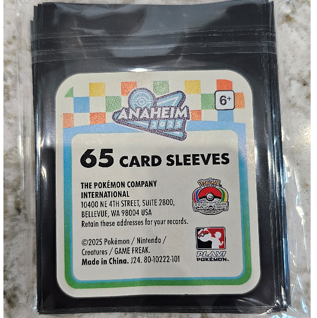 2025 Pokemon World's Competitors Kit Exclusive - Sleeves