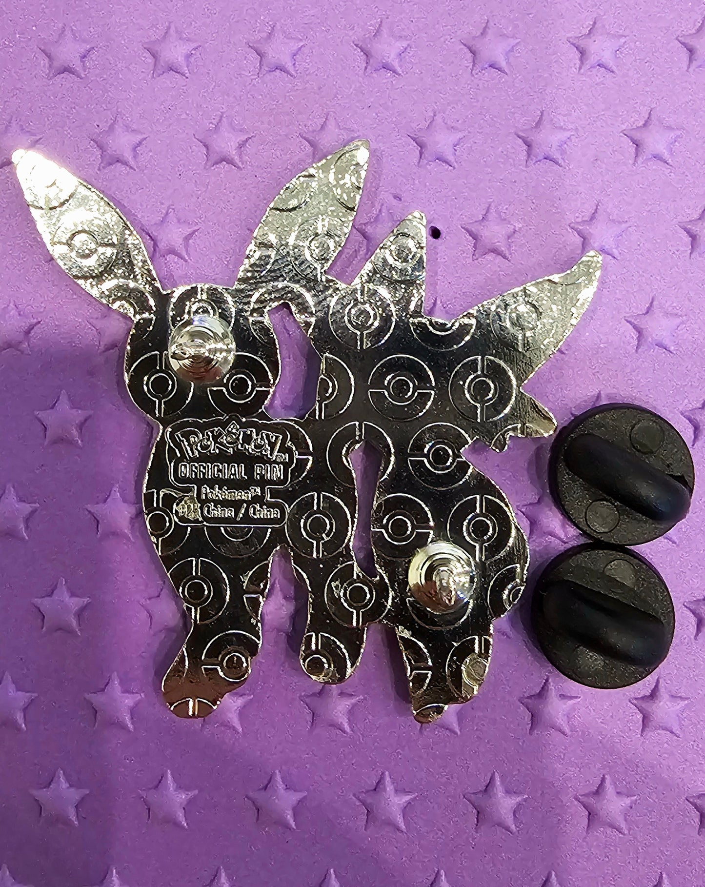 Umbreon & Espeon Pin - Official Metal Pin - Prismatic Evolutions Premium Figure Collection