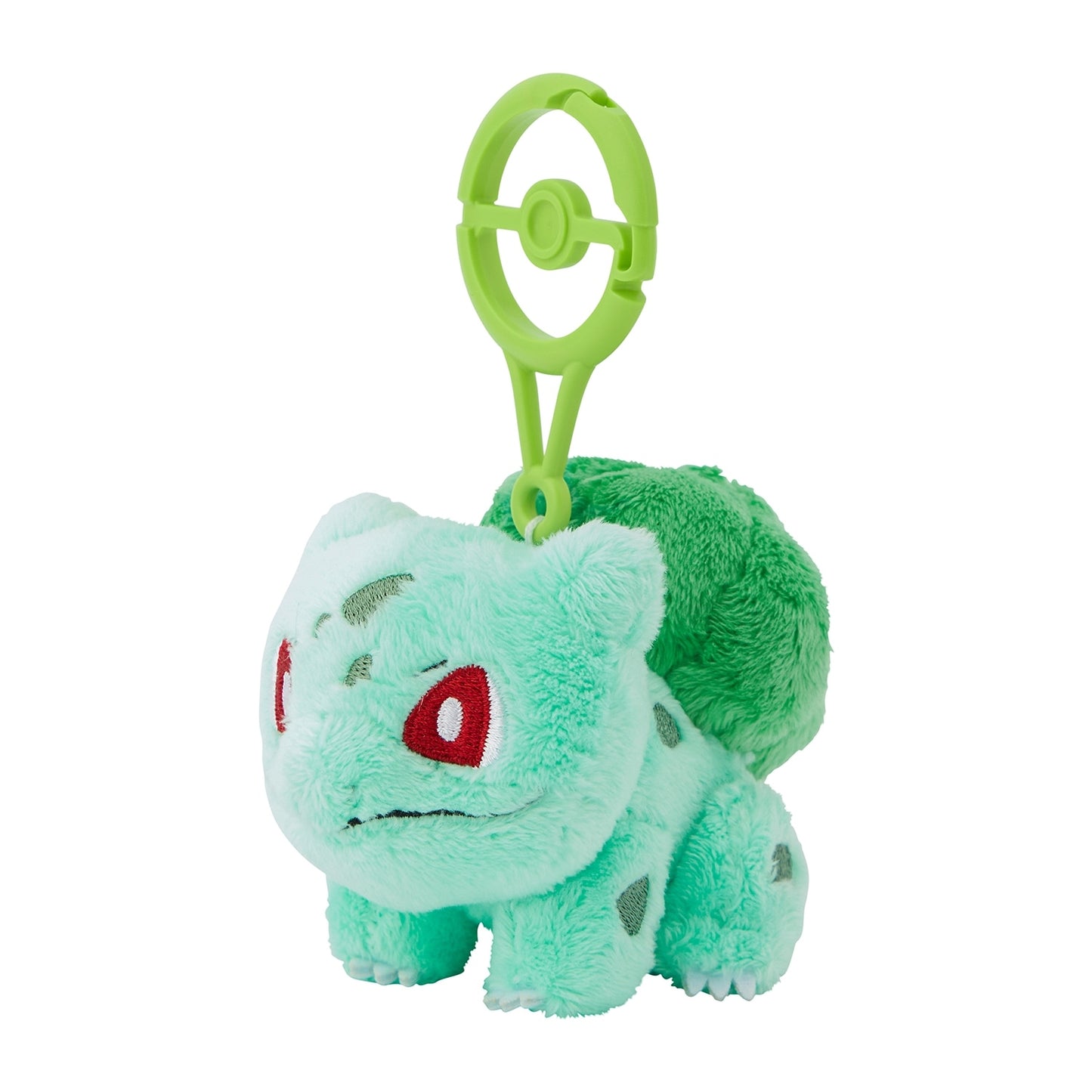 Bulbasaur mascot with carabiner