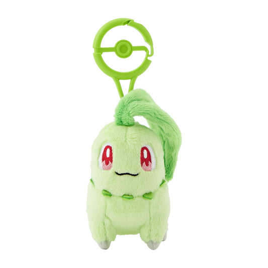 Chikorita mascot with carabiner