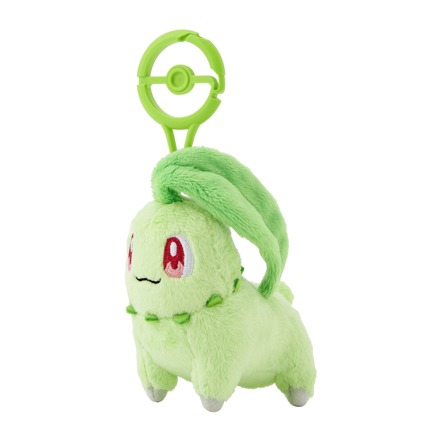 Chikorita mascot with carabiner