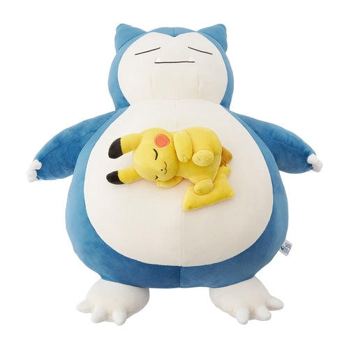 Soft Plush Toy Pokémon Sleep Goodnight Snorlax & Pikachu