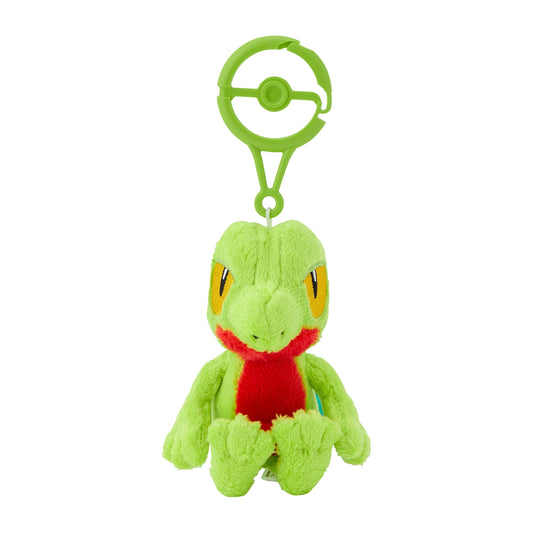 Treecko mascot with carabiner